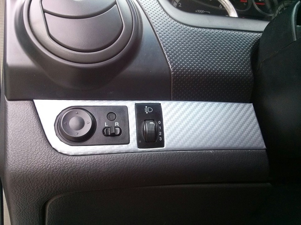 Оклейка элементов торпеды — Chevrolet Aveo Sedan (1G), 1,5 л, 2006 года ...