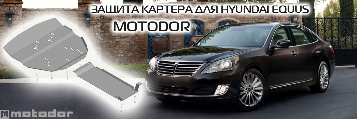 Новая защита. Hyundai Equus днище. Hyundai Equus фото днища.