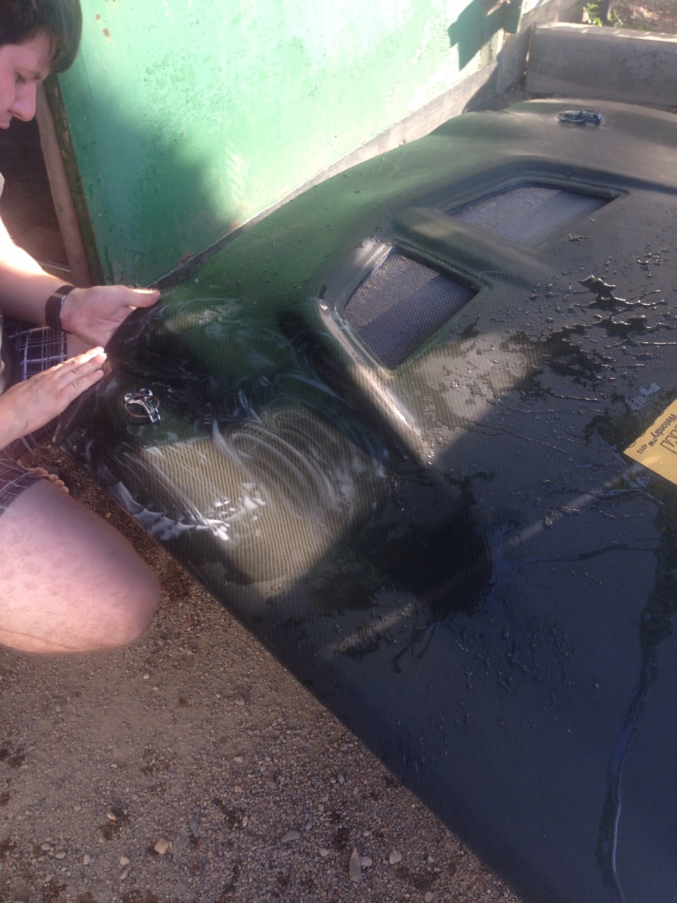 Восстановление лака на карбоновом капоте и элероны своими руками ...