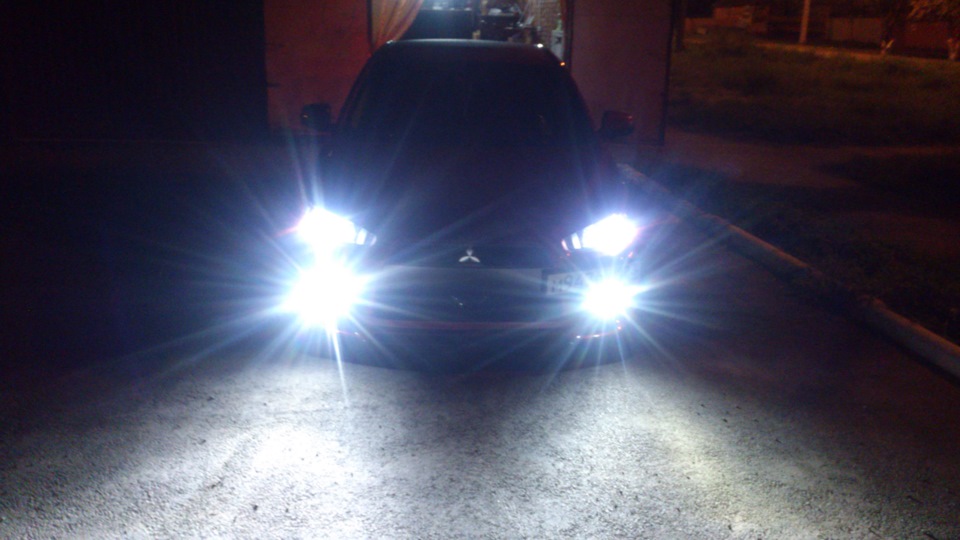 свет птф с линзой — Mitsubishi Lancer X, 1,8 л, 2008 года | тюнинг | DRIVE2