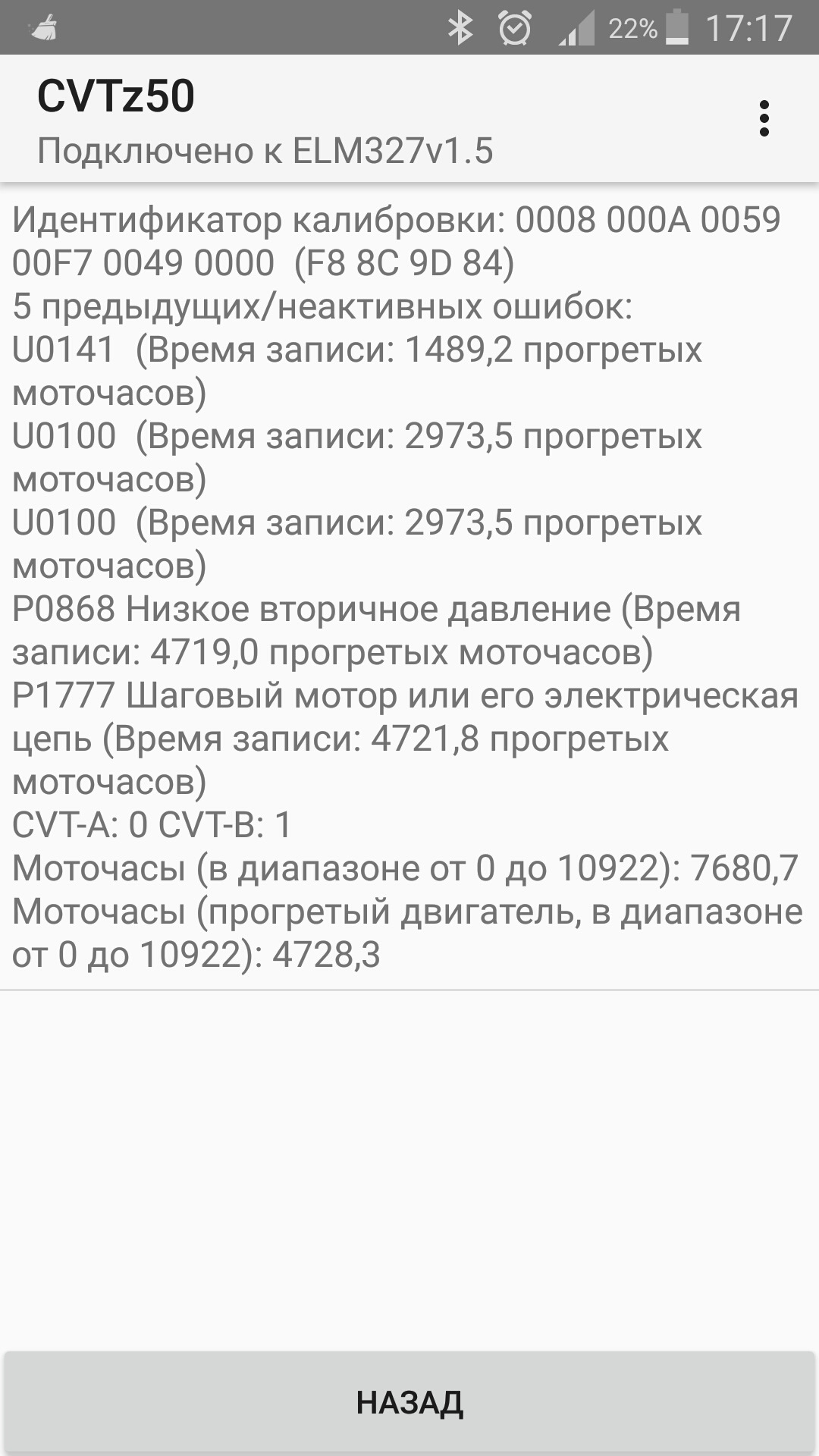 Реальный пробег по моточасам — Mitsubishi Outlander XL, 2 л, 2010 года |  наблюдение | DRIVE2