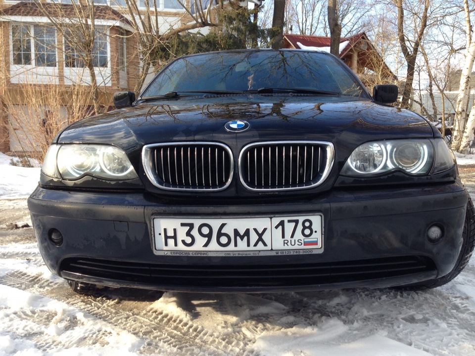 Газоразрядные Ангельские глазки! — BMW 3 series (E46), 2,2 л, 2003 года ...