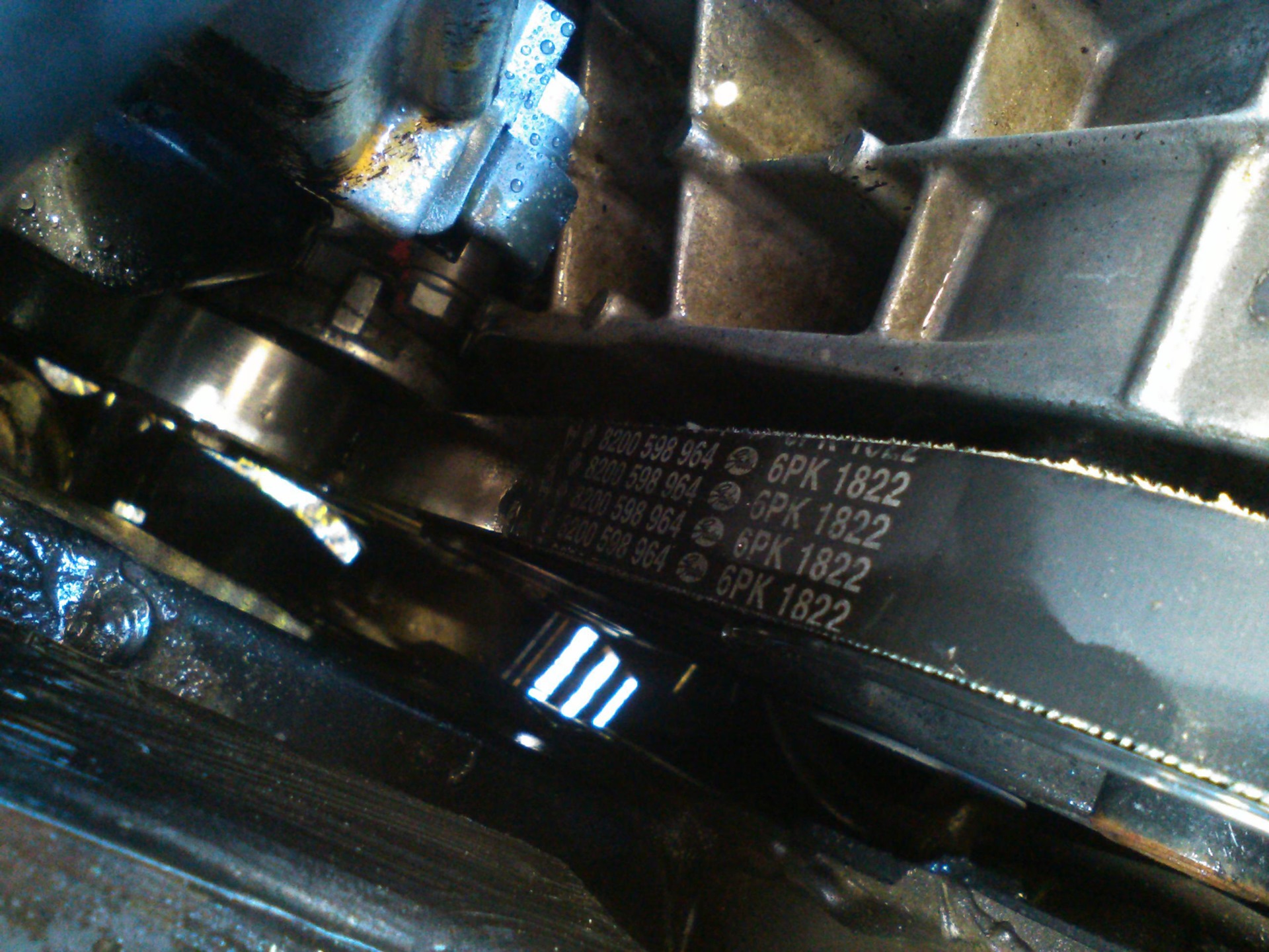 ремень генератора — Renault Sandero 1G, 1,6 л, 2010 года | запчасти ...