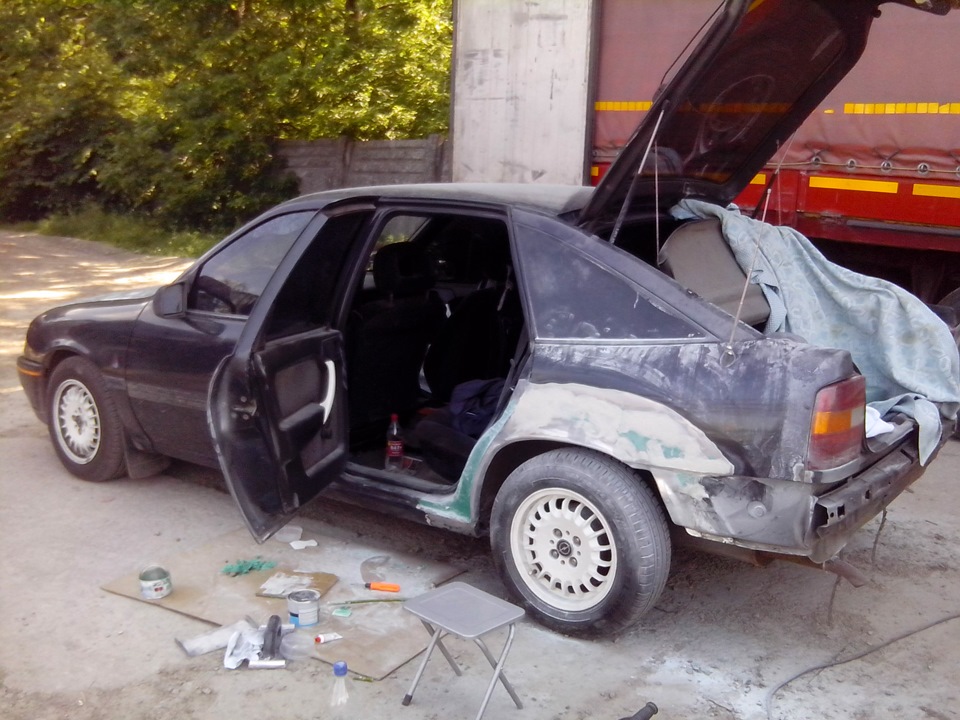 Задние арки — Opel Vectra A, 1,6 л, 1991 года | кузовной ремонт | DRIVE2