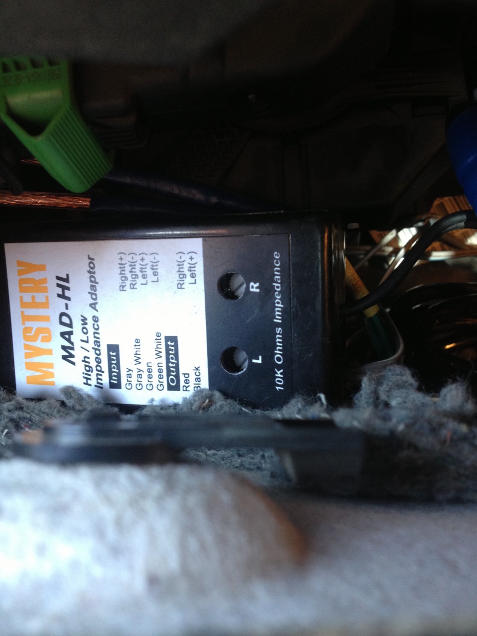 Подключение саба к колхозной магнитоле) — Opel Astra H, 1,6 л., 2008 ...