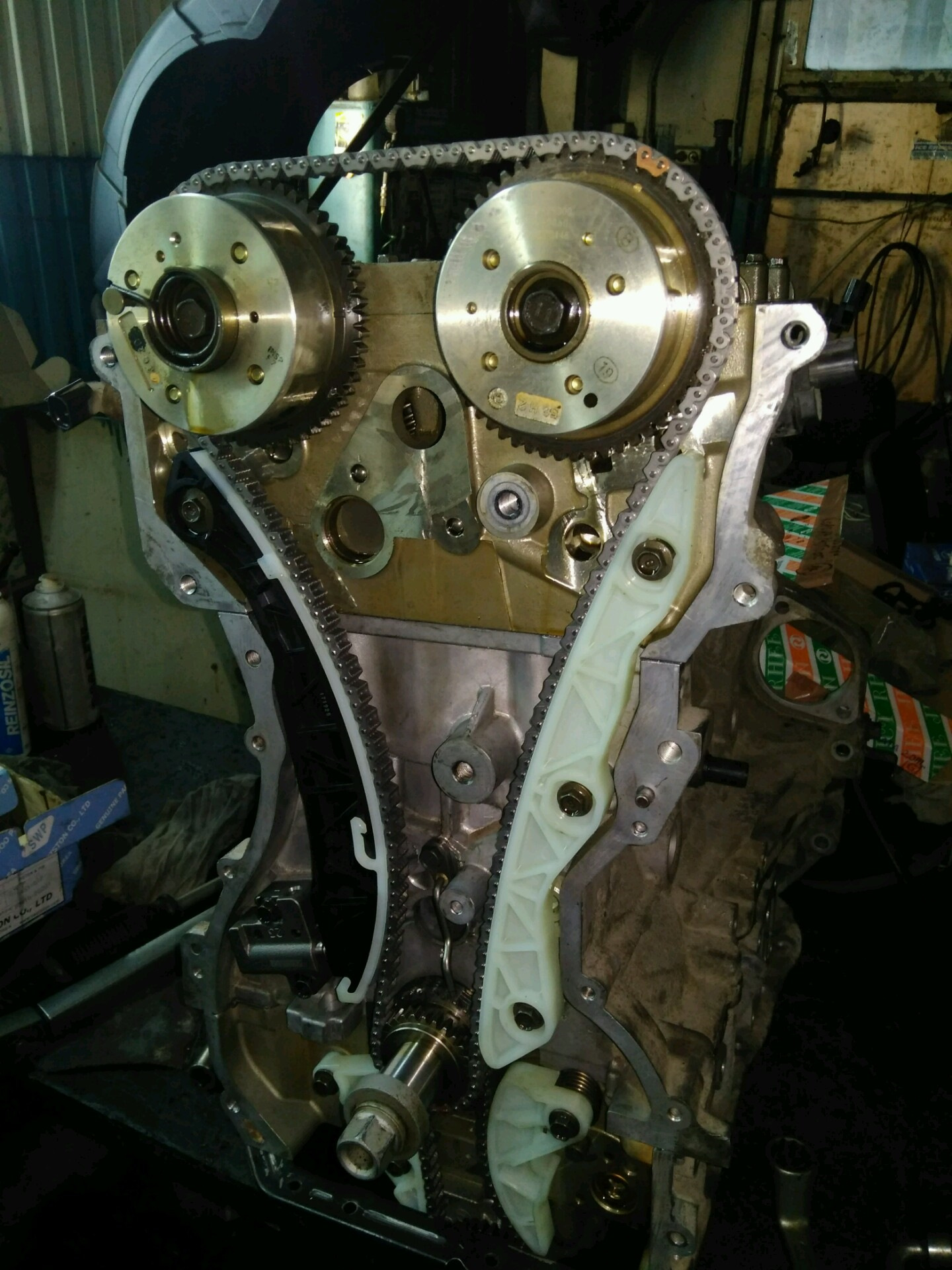 Цепь грм g4kd. ГРМ Хендай ix35 2.0. Цепь ГРМ Hyundai ix35 2013. G4kd ГРМ. G4kj 2.4 GDI.