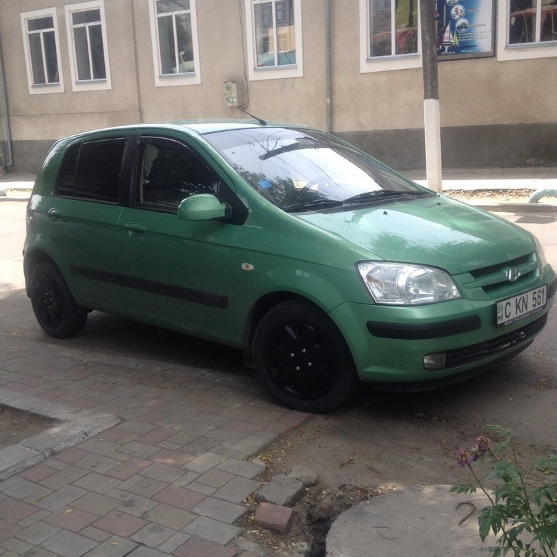Матовые черные колпаки [ЧАСТЬ 2] — Hyundai Getz, 1,3 л, 2005 года ...