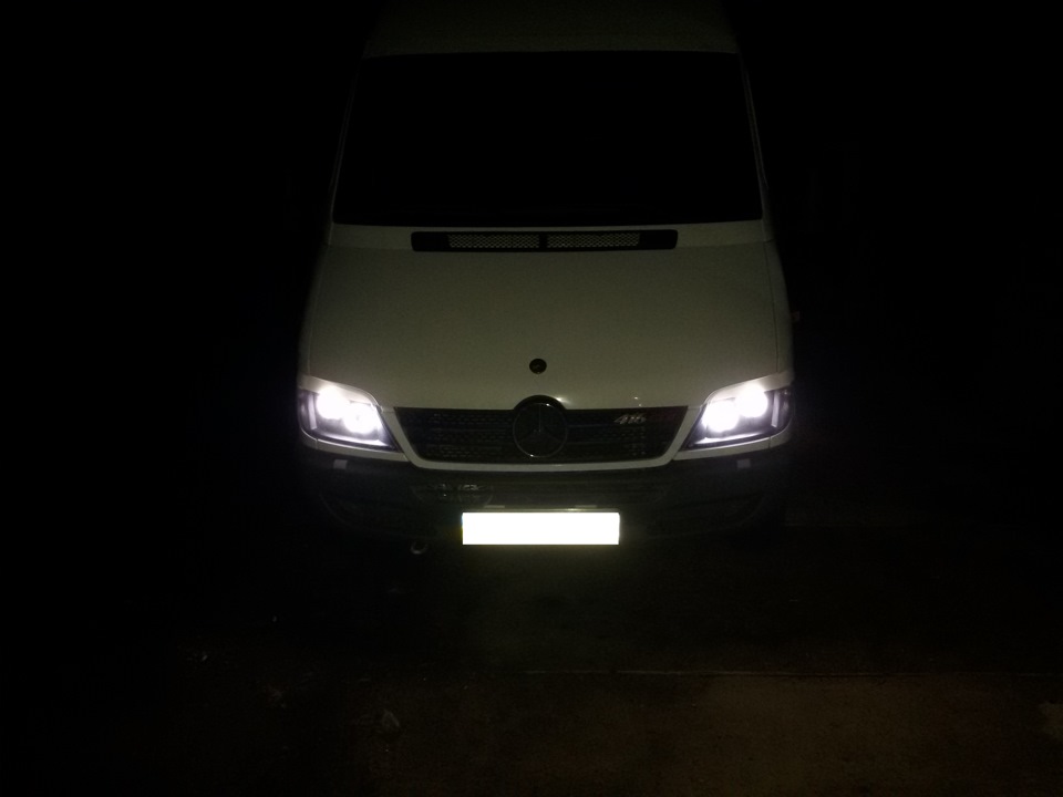 Линзирование фар Mercedes-Benz Sprinter — Mercedes-Benz V-Class (W638 ...