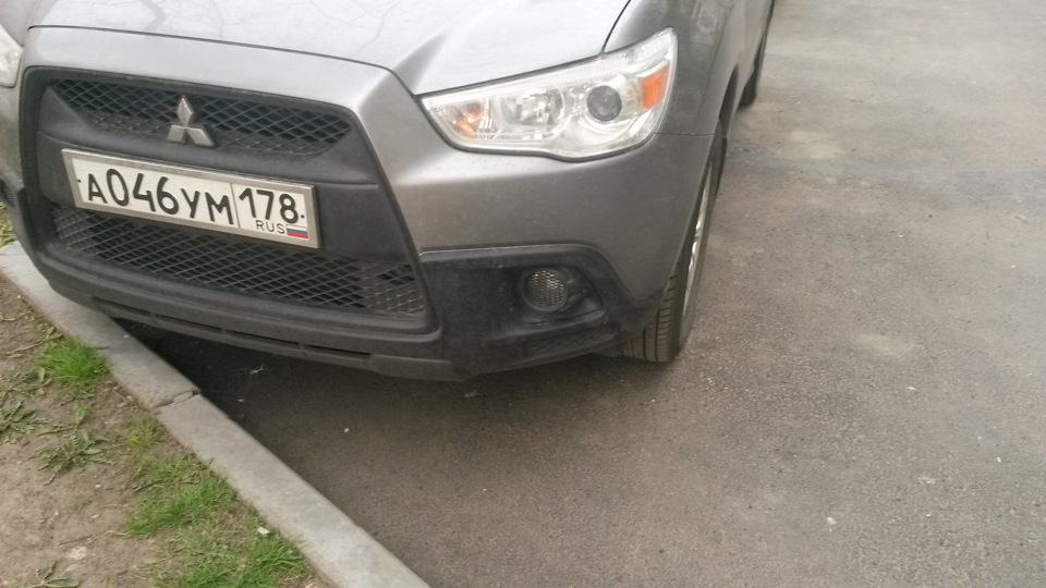 Установка противотуманных фар — Mitsubishi ASX, 1,6 л, 2010 года ...