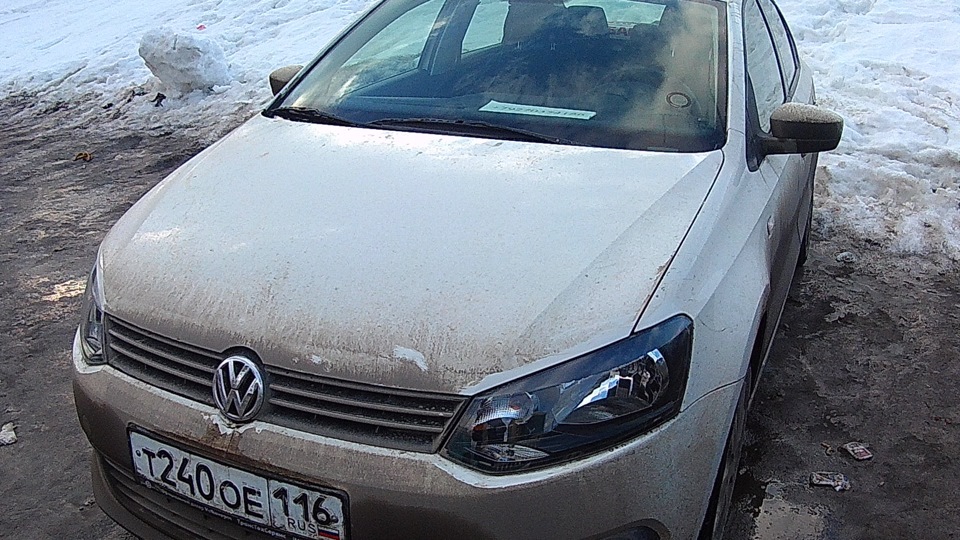 Первая авария, страховая, ремонт — Volkswagen Polo Sedan, 1,6 л, 2013 ...