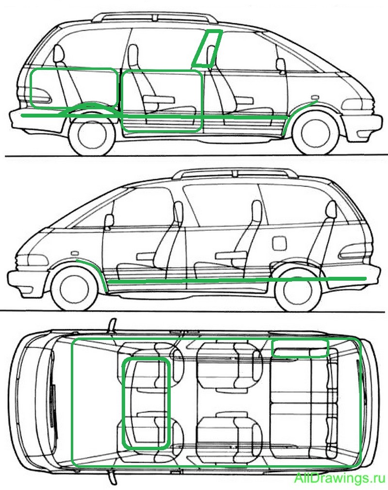 Toyota previa схемы