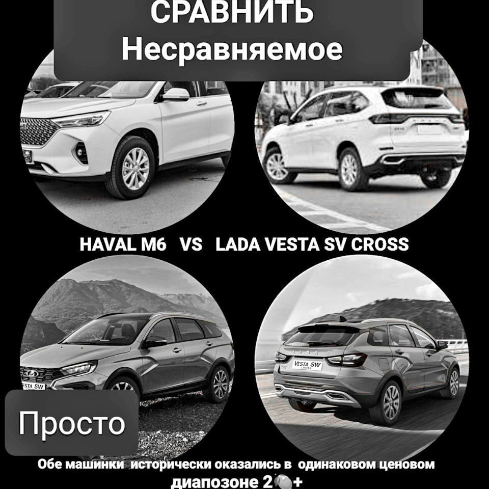 HAVAL M6 против LADA Vesta Sw Cross — Haval M6 (2G), 1,5 л, 2023 года |  просто так | DRIVE2