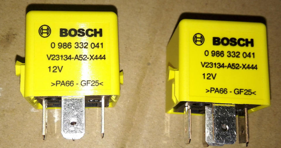 0986332041 МИНИ-РЕЛЕ 12В BOSCH | Запчасти на DRIVE2