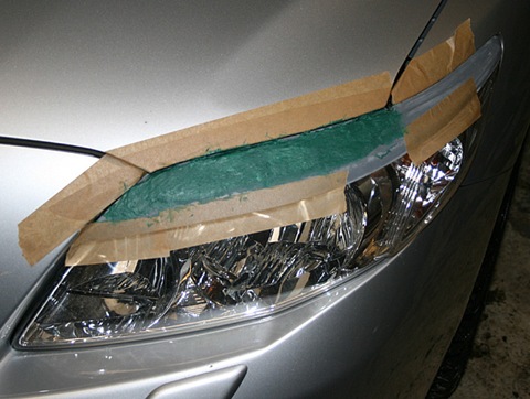 Headlamp eyelashes handmade - Toyota Corolla 16L 2007