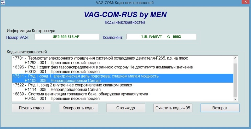 Vag rus