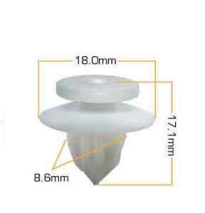 Toyota 90467-10162 Клипса крепежная — Toyota RAV4 (III). Запчасти на фото: 9046710162