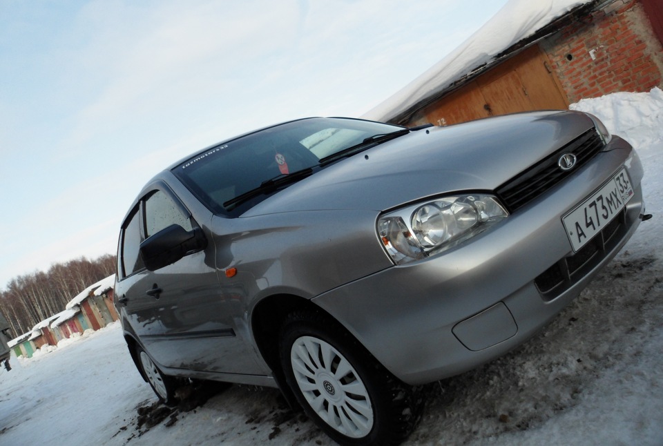 Калина серая фото Фотки (Зима) - Lada Калина седан, 1,6 л, 2010 года покатушки DRIVE2