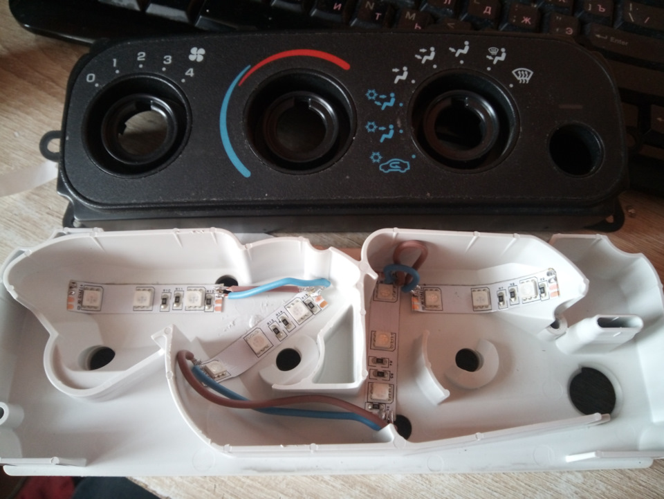 Модернизация подсветки крутилок печки. — ГАЗ Сайбер, 2,4 л, 2010 года ...