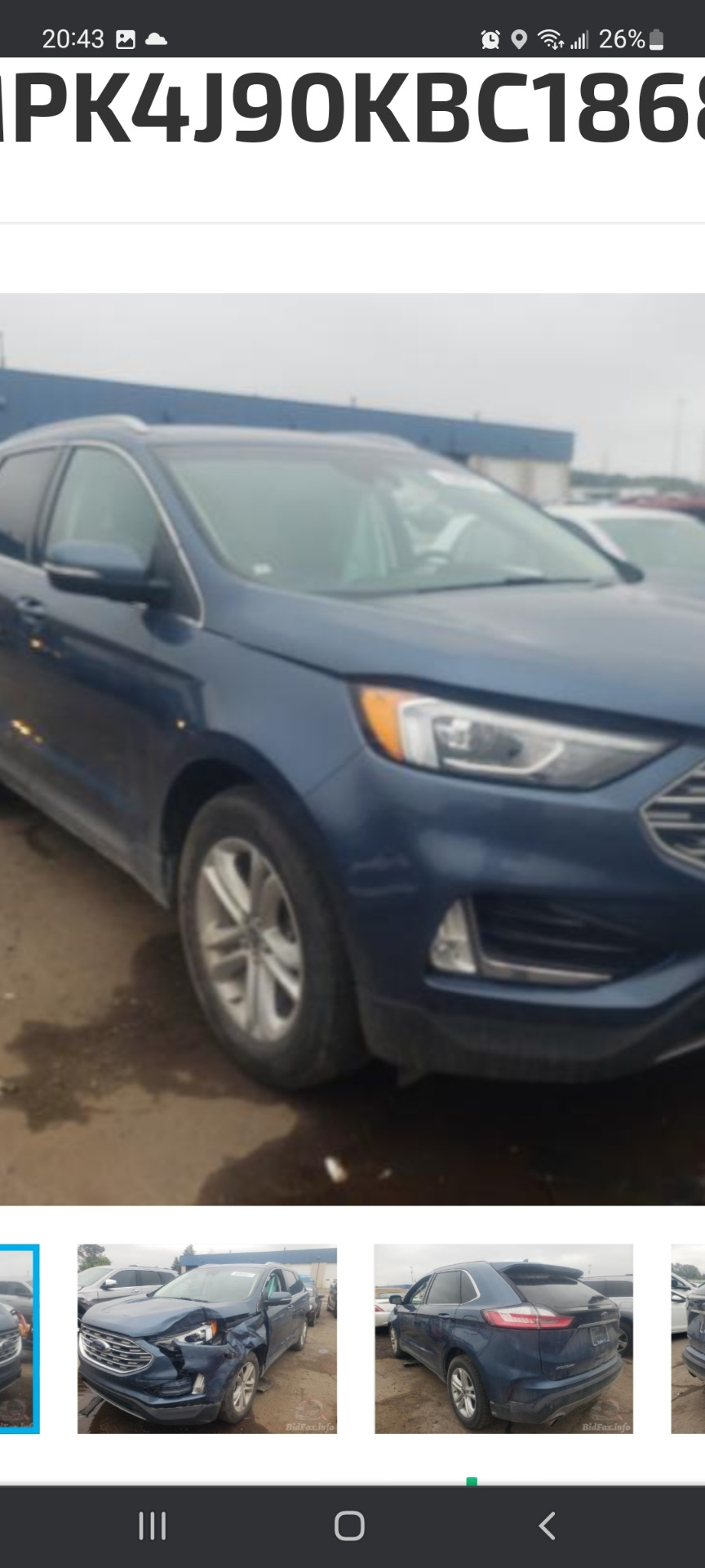 1. Покупка на аукционе Copart — Ford Edge (2G), 2 л, 2019 года | покупка  машины | DRIVE2