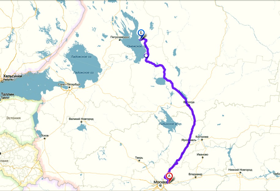 Ярославль петрозаводск расстояние на машине карта