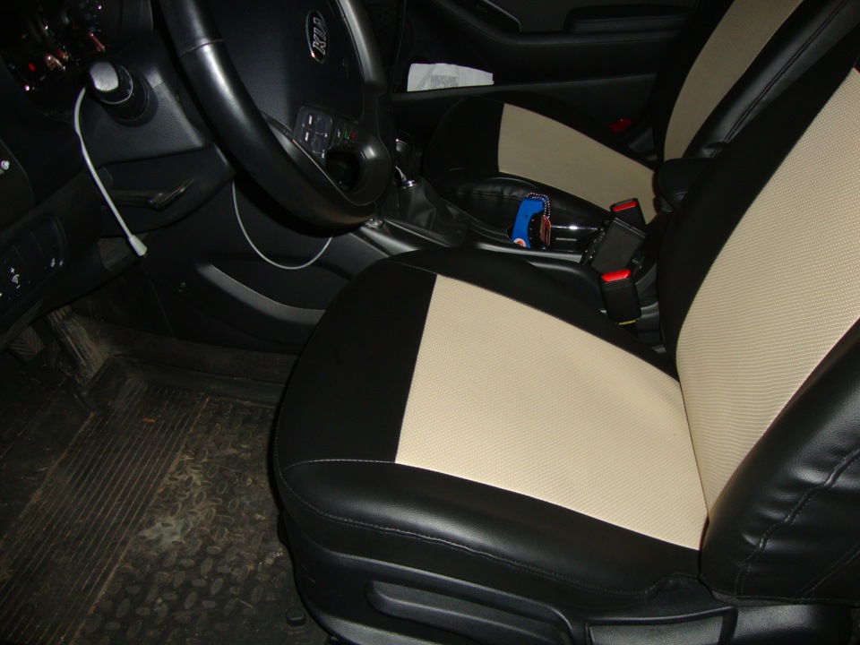 Чехлы КОЕР — KIA Cerato (3G), 1,6 л, 2014 года | аксессуары | DRIVE2