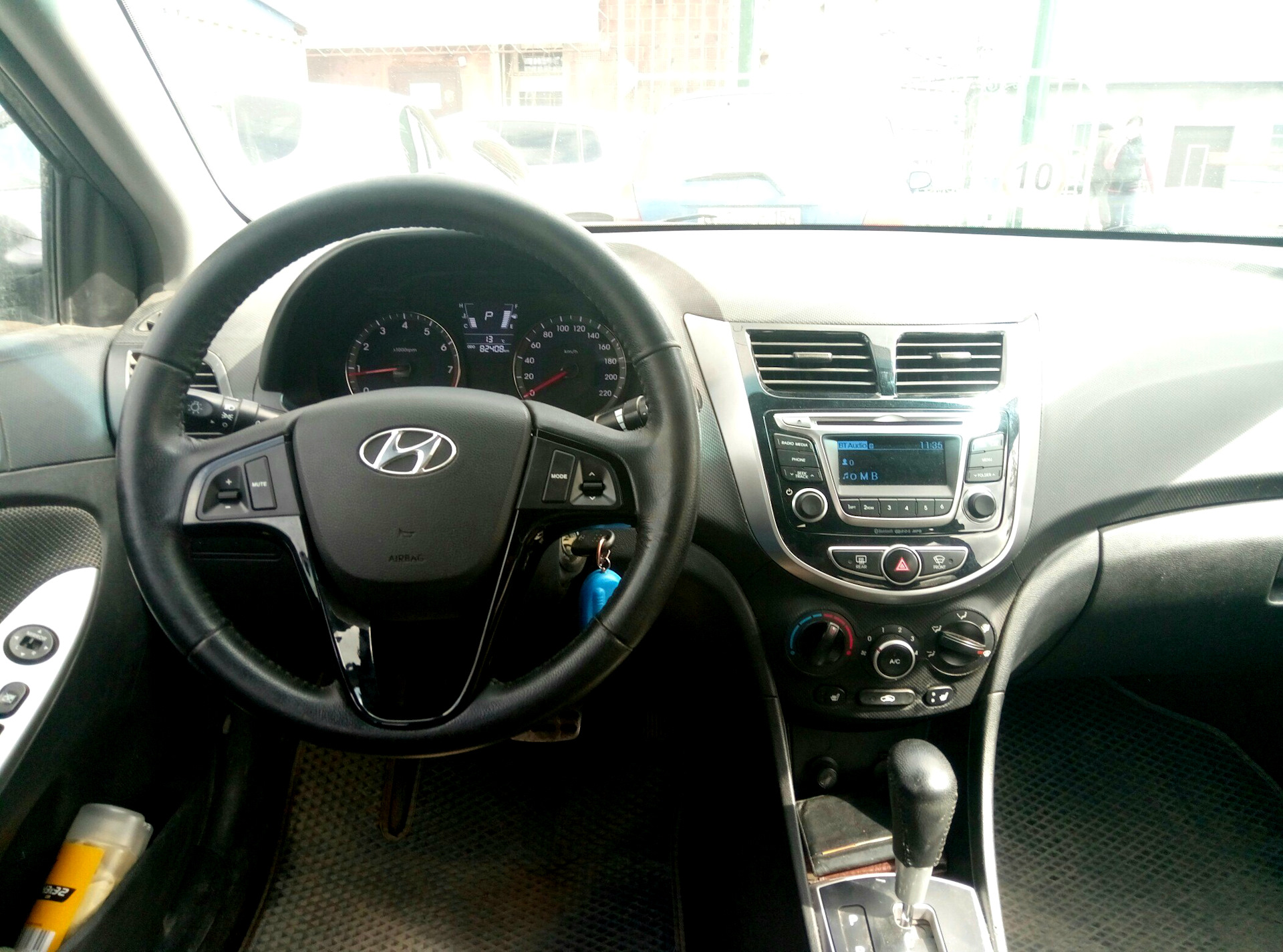 Установка мультируля — Hyundai Solaris (1G), 1,4 л, 2013 года ...