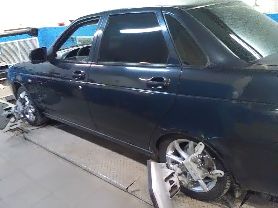 развал схождение после переобувки — Lada Приора седан, 1,6 л, 2007 года ...