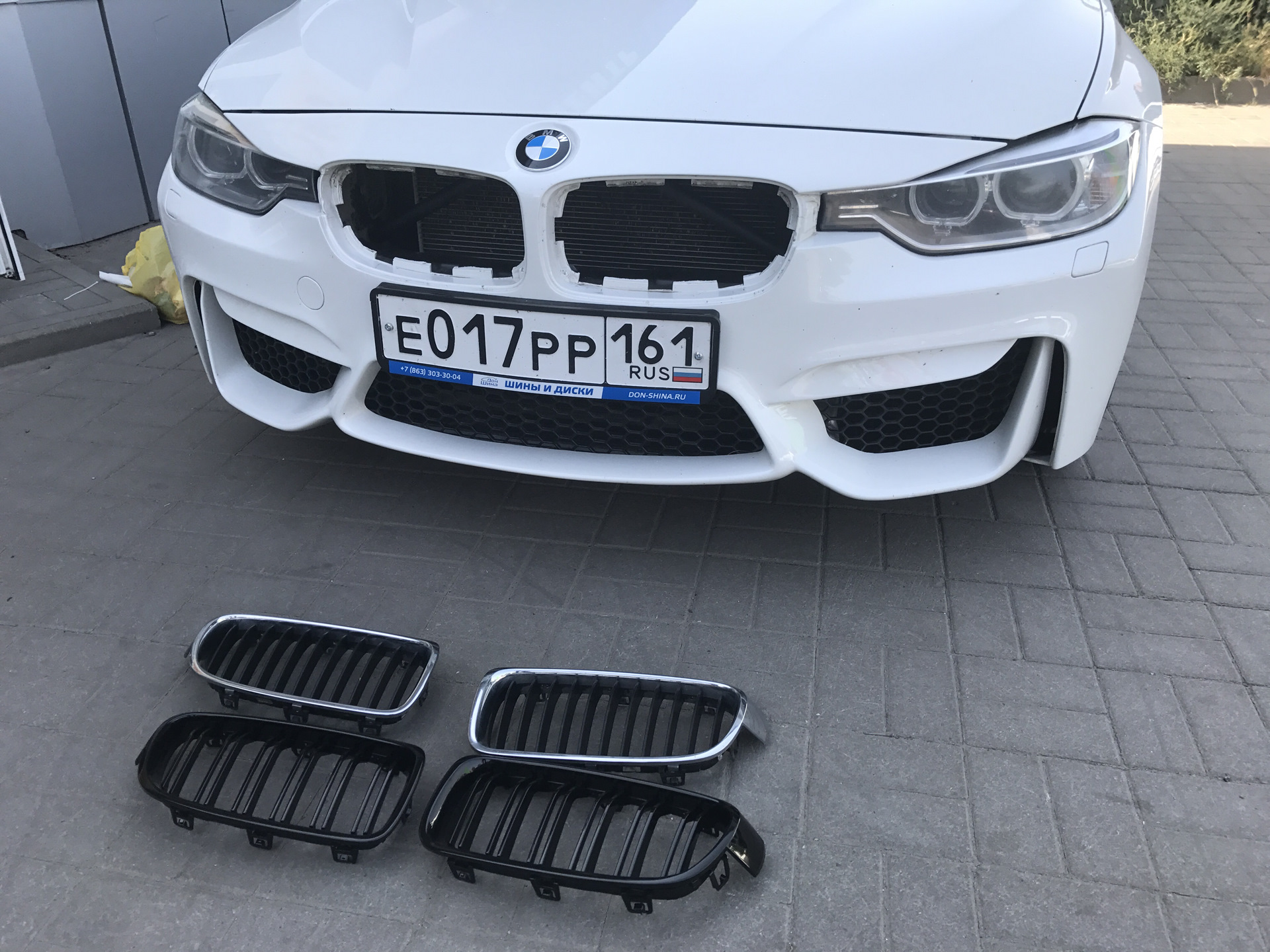 замена ноздрей bmw f30