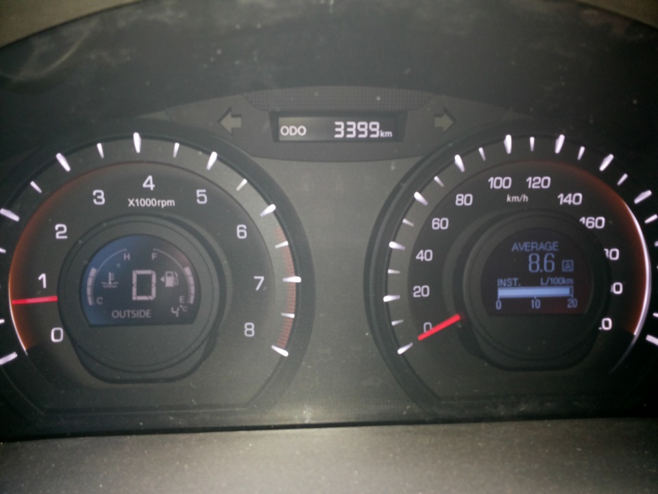 4. Пробег и расход — SsangYong Actyon (2G), 2 л, 2013 года | обкатка ...