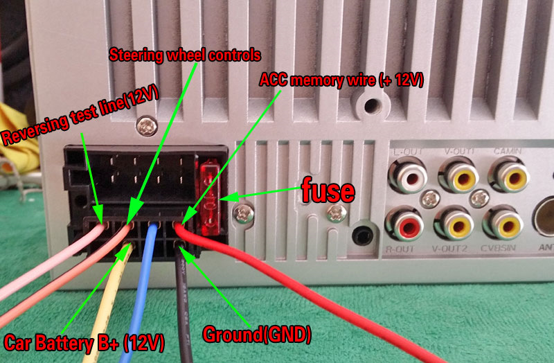 7010b магнитола распиновка проводов