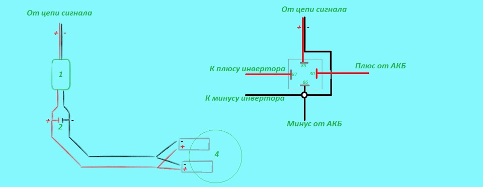 Инвертор плюс минус