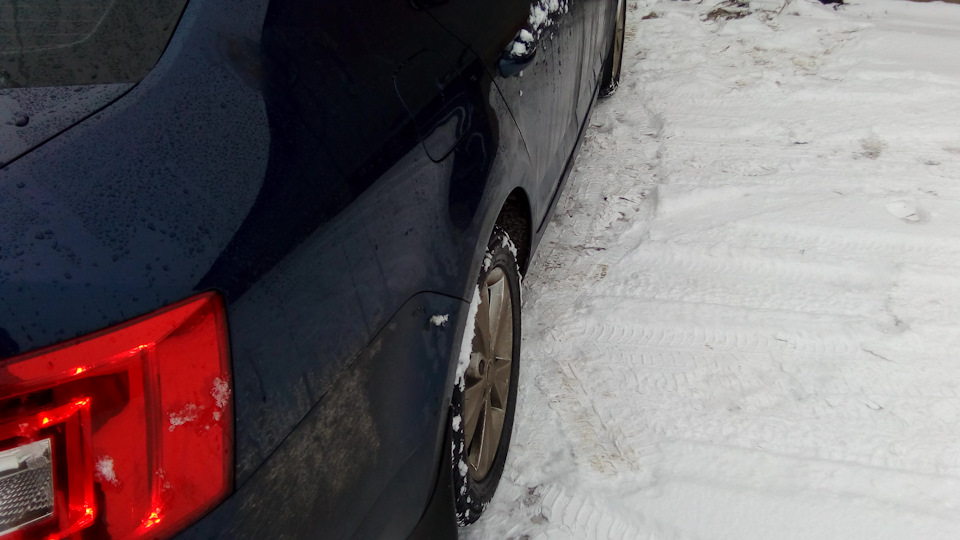 Вылет заднего колёса. — Skoda Octavia A7 Mk3