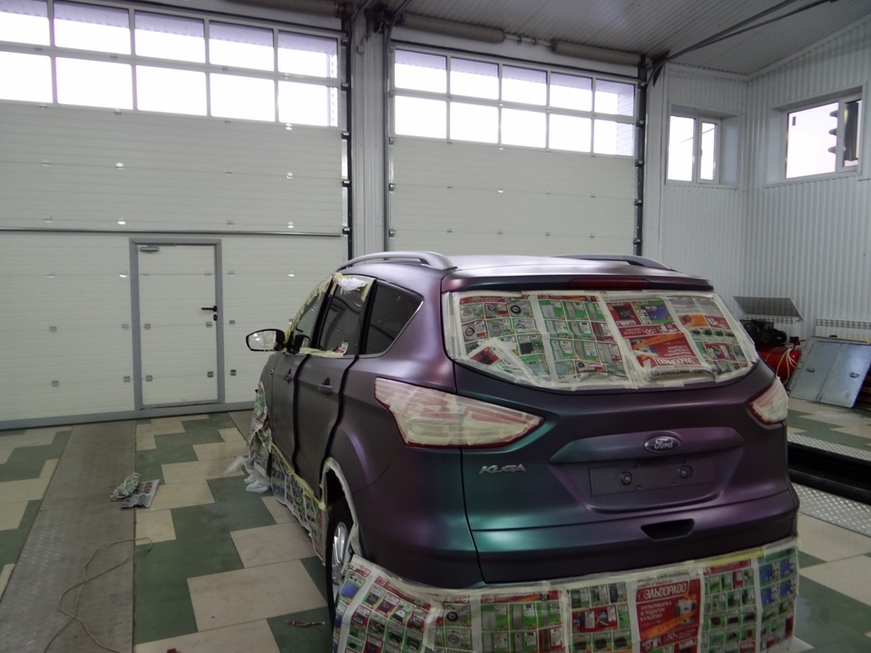 Новая работа: Ford Kuga в прозрачный+хамелеон. — Сообщество «Жидкая ...