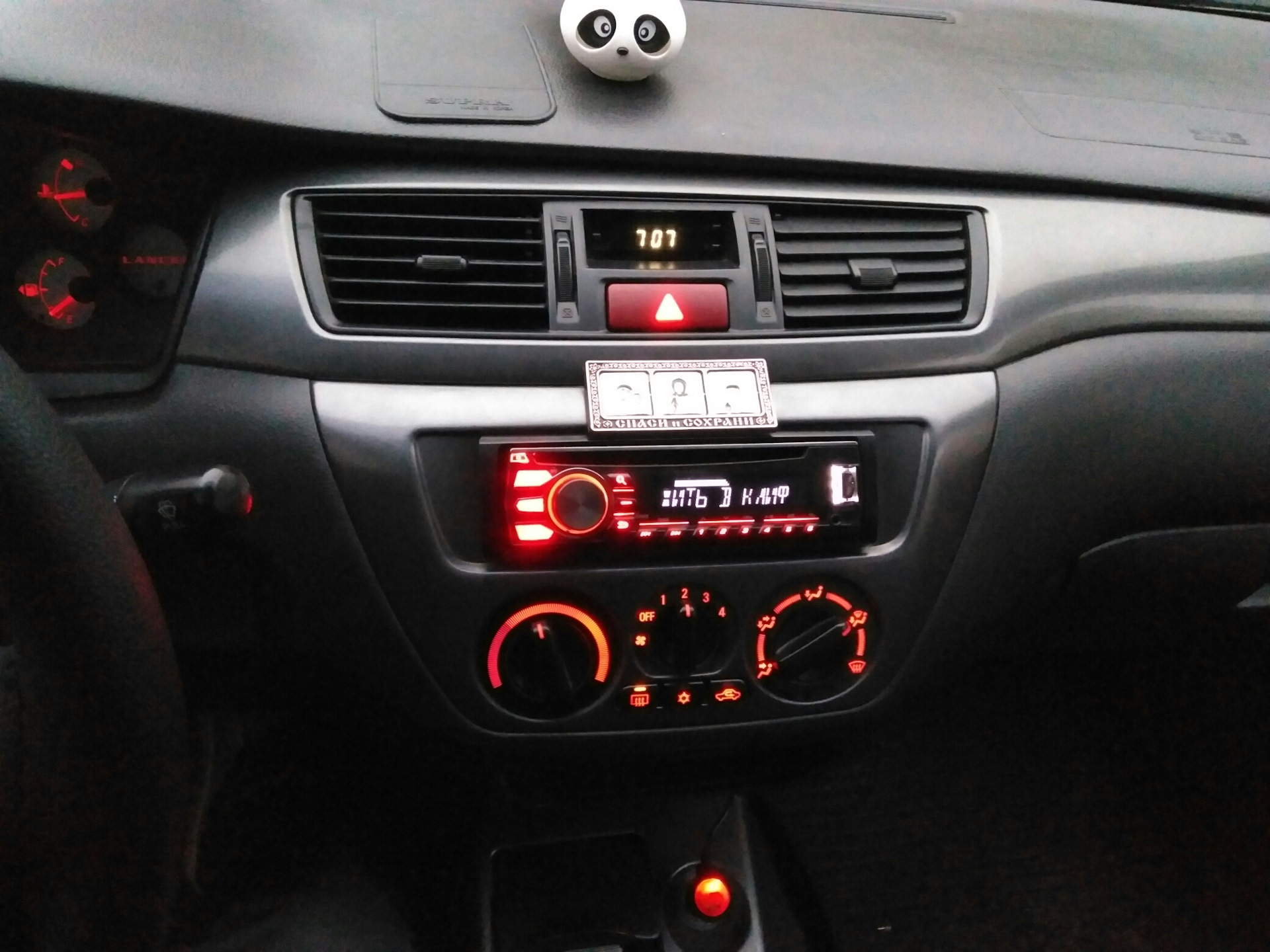 освещение салона лансер 9