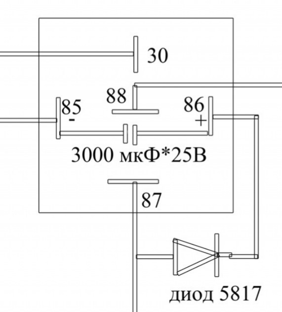 Схема подключения реле с диодом - 90 фото