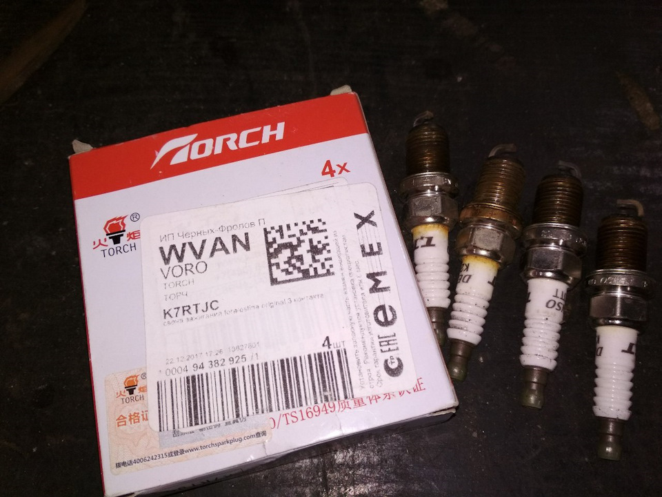 K7RTJC СВЕЧА ЗАЖИГАНИЯ FORA/ESTINA (ORIGINAL) 3 КОНТАКТА TORCH ...