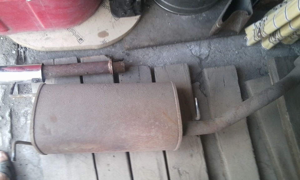 Отвалился глушитель :( — Daewoo Sens, 1,3 л, 2007 года | своими руками ...