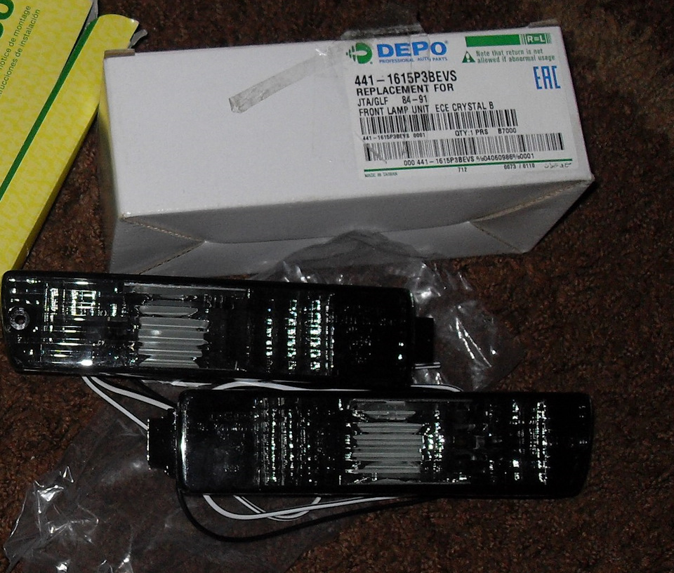 Оранжевые лампы в габариты. — Volkswagen Jetta II, 1,6 л, 1990 года ...