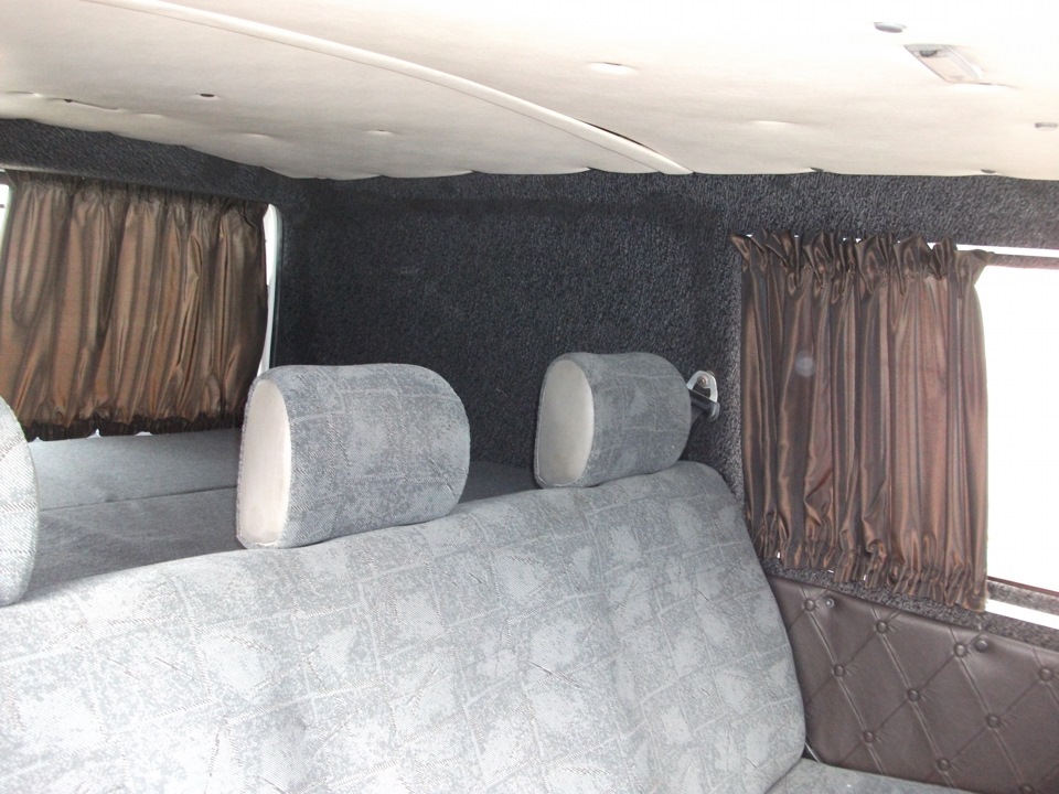 установка шторок на окна. — Volkswagen Transporter T4, 1,9 л, 1998 года ...