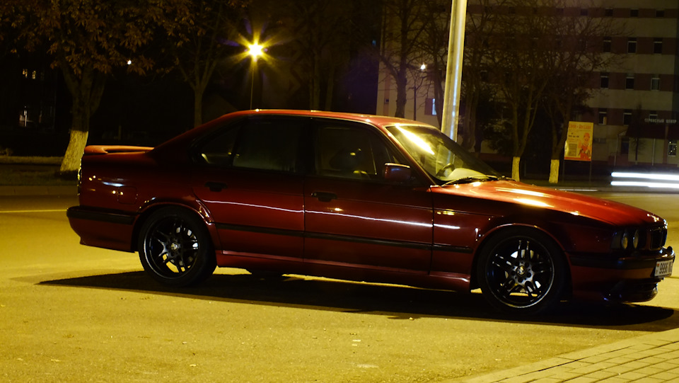 Bmw e34 "Бордо" или первая любовь. — BMW 5 series (E34), 3 л, 1993 года ...