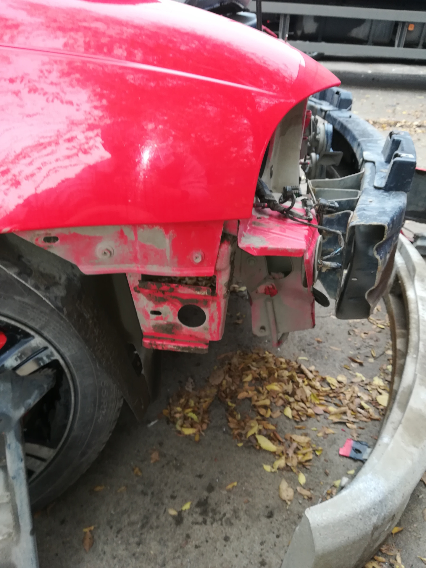 Замена переднего бампера — Daewoo Nexia (N150), 1,5 л, 2010 года ...