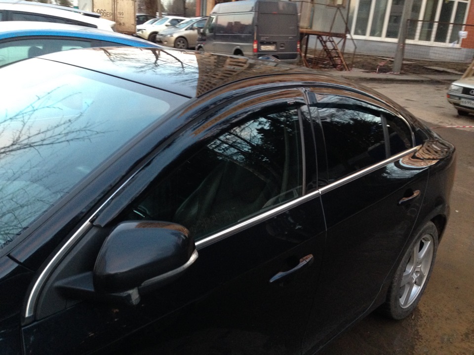 Дефлекторы - Volvo S60 (2G), 2,5 л, 2011 года тюнинг DRIVE2