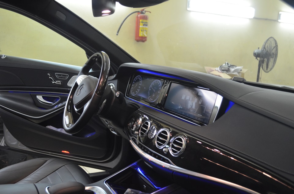 Установка цифрового тв DVBT-2 на Mercedes 222 AMG — autodop.club на DRIVE2