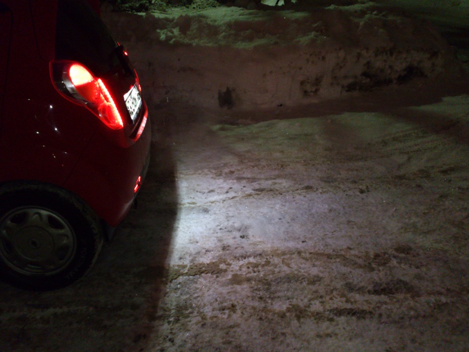 Самодельные диодные лампы в подсветку номера — Chevrolet Spark (M300 ...