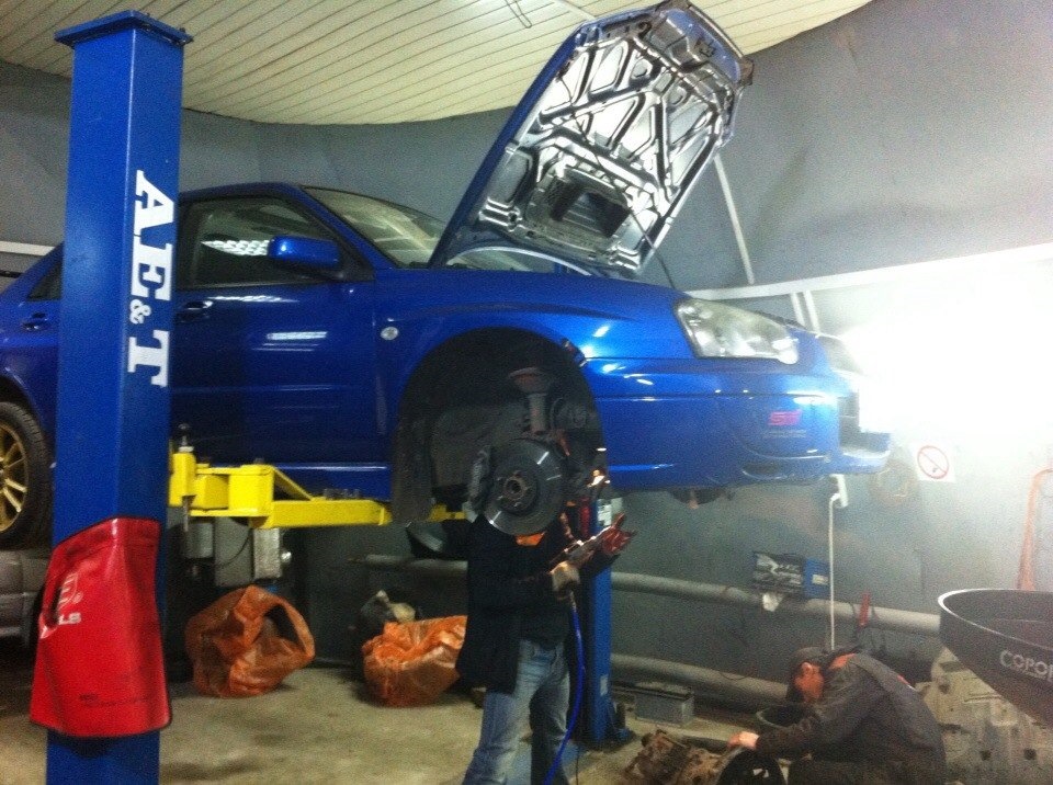 Замена сцепы — Subaru Impreza WRX (GD, GG), 2 л, 2004 года | визит на ...