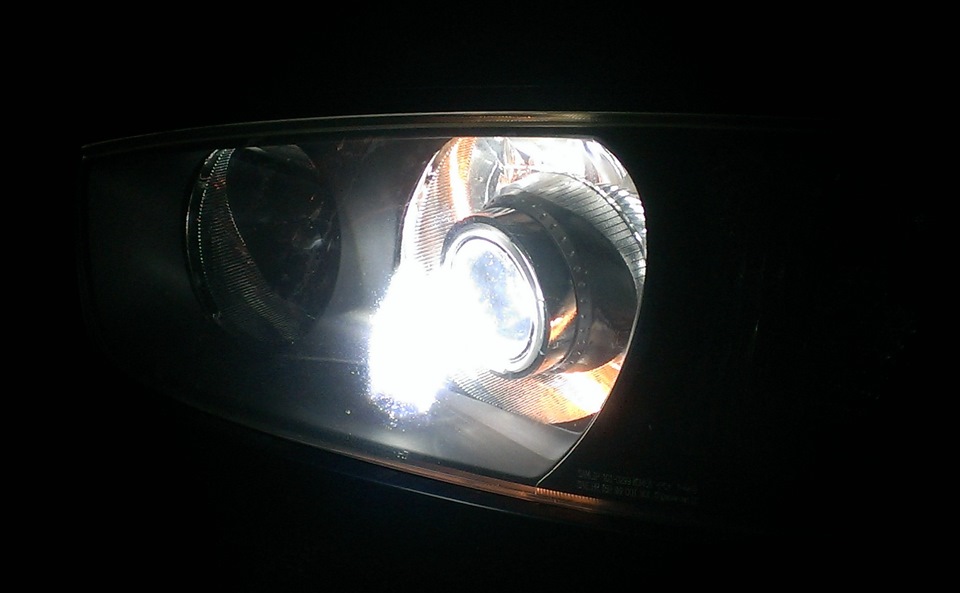 Линза + ксенон в ближний свет. — Hyundai Elantra (3G), 1,6 л, 2002 года ...