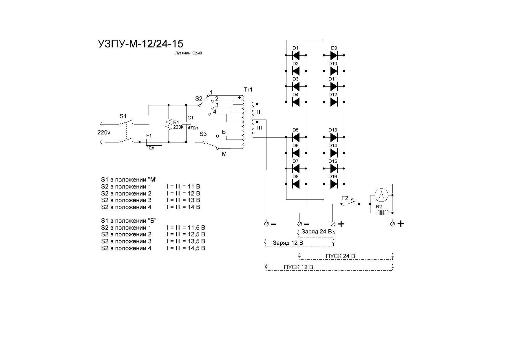 Leader 220 start схема