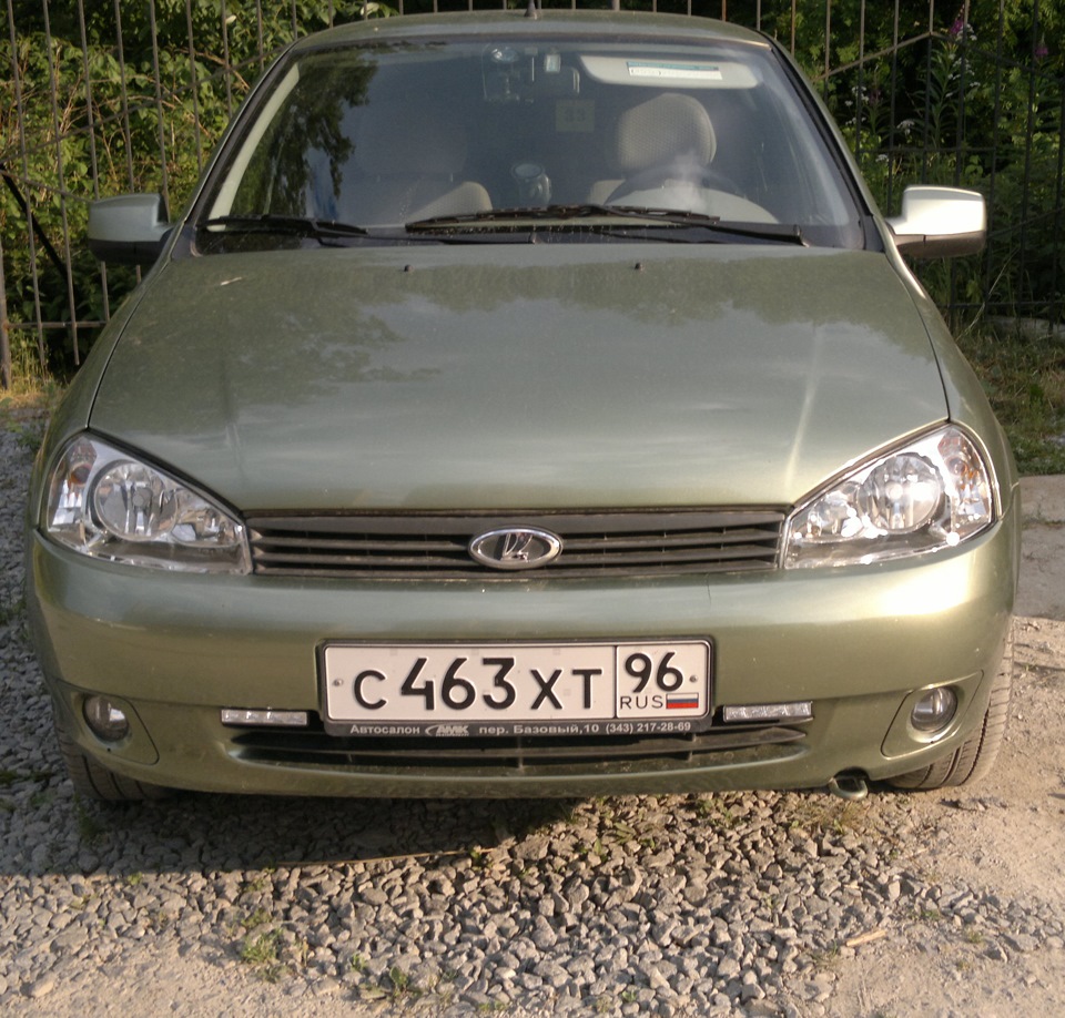 Дневные ходовые огни — Lada Калина Хэтчбек (1G), 1,6 л, 2011 года ...