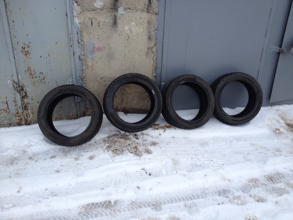 Продаю резину 215/45 r17 — Hyundai Solaris (1G), 1,4 л, 2013 года ...