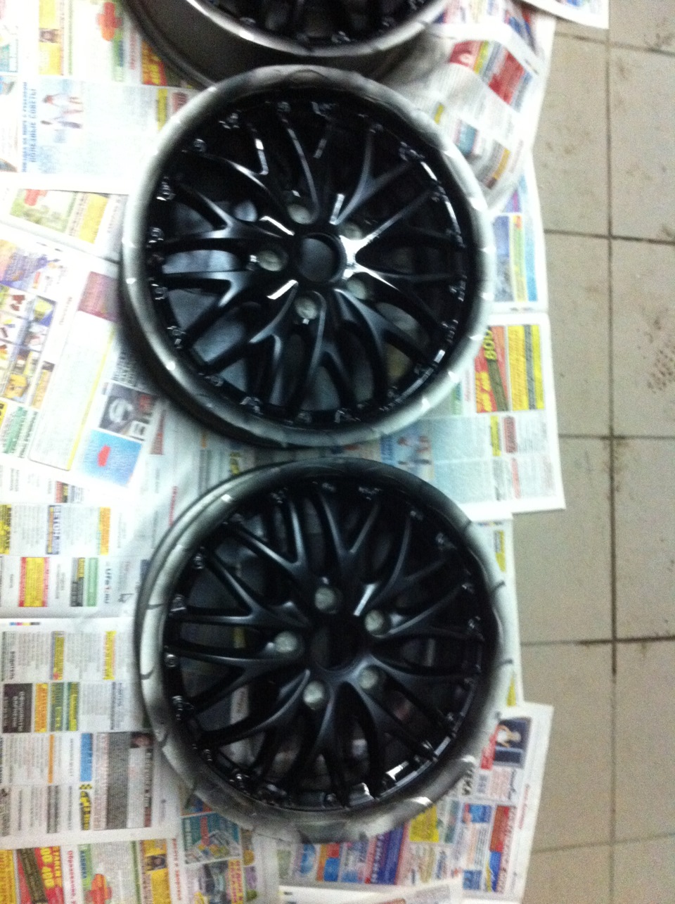 Покраска дисков в жидкую резину — Honda Civic 4D (8G), 1,8 л, 2006 года ...